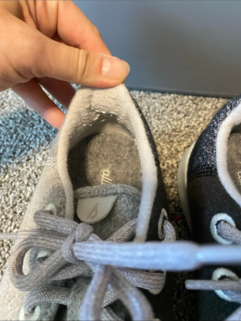 allbirds Women's Two-Tone Gray & Black Athletic Sneakers